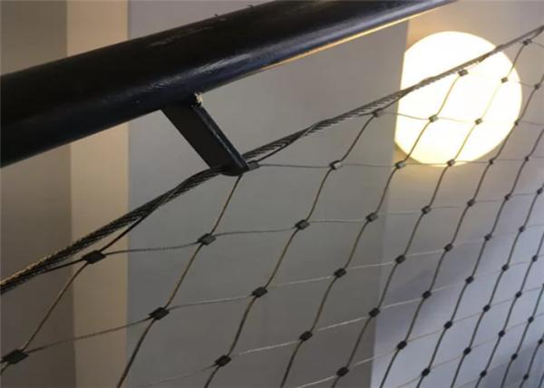 2.0MM Staircase Infill Balustrade Safety Netting Exterior / Interior Decorative Cable Mesh
