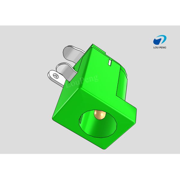 DC Jack Connectors, Cable-to-Board, 3 Position, Jack, Right Angle, Printed Circuit Board, DIP