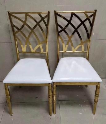 Rental Banquet Reception Stackable Stainless Steel frame wedding chair Chiavari chair