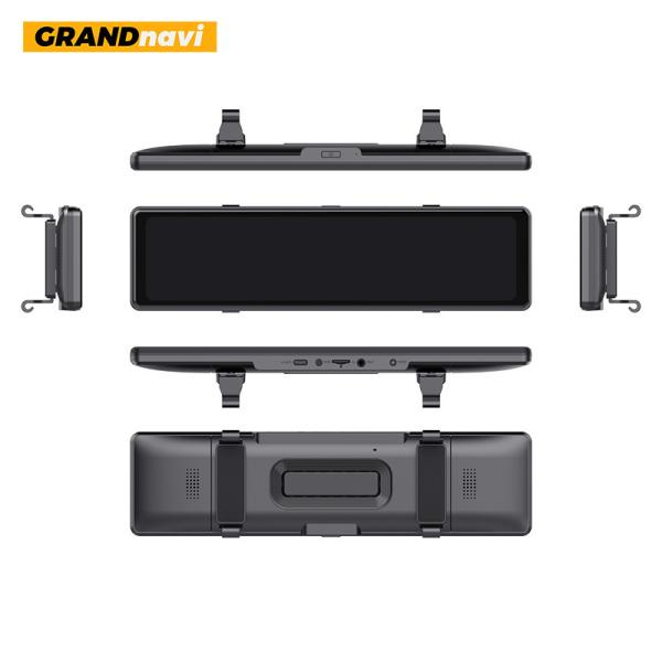 Dual Lens Full HD 4.3inch 1080P Car DVR Rear View Mirror Carplay