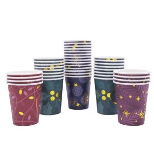 Customized Insulated Disposable Coffee Cups 8 Oz Paper Coffee Cups For Party