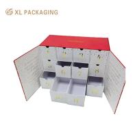 XL Packaging Custom Luxury Boxes Christmas Printing Design Advent Calendar Box 12 24 Days Star Tree Type Inside Full Colour Skin Care Cosmetic Gift Box
