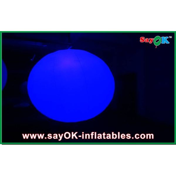 Decoraciones inflables al aire libre del negocio de alquiler, luz llevada inflable de la bola redondeada