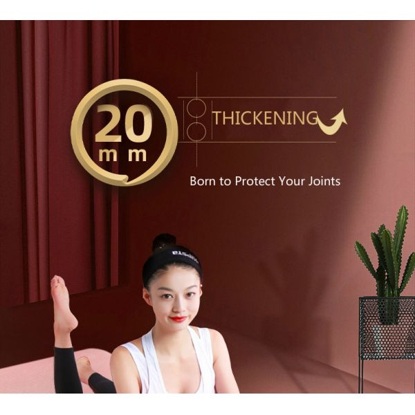 Beginner Gym Pilates Exercise 20mm Widened Lengthened Home Fitness Non Slip NBR Yoga Mat