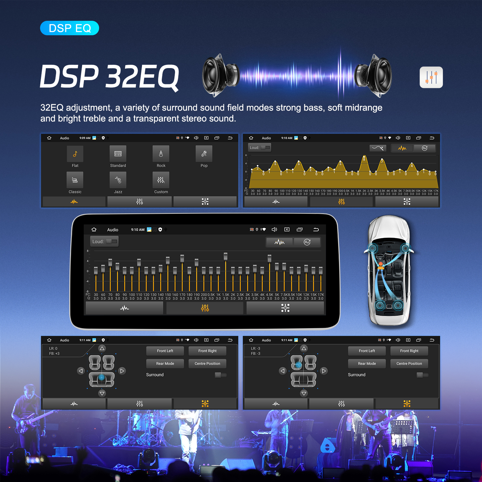 USB подключение 12,3 дюйма полный сенсорный экран QLED Android Автомобильное радио Универсальный год 6 128 ГБ