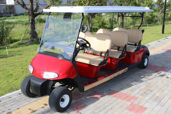 4 Wheel Custom Color 6 Passenger Golf Electric Cart Powered By Lead Acid Batteries