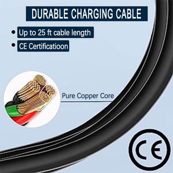 Portable AC EV Charging Cable Gun Plug GBT Car EV Charger Cable 7 KW 32A