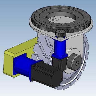 Industrial Electric AGV 48V 5KW Steering Heavy Duty Robot Wheels 645mm
