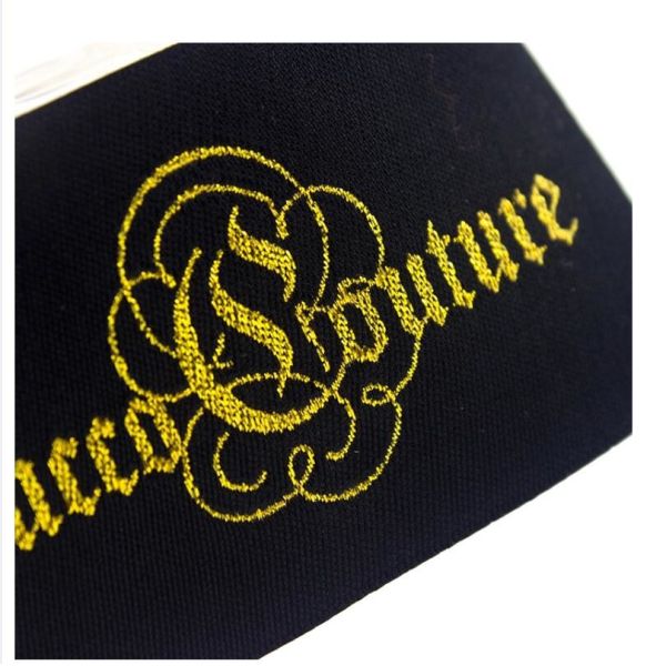 Main Gold Thread Custom Clothing Brand Labels Wholesale For Clothing
