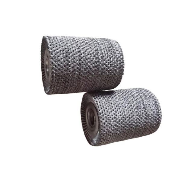 12 Inch OD Multi-Layer Twisted Wire Roller Brush for Fast Rust Removal