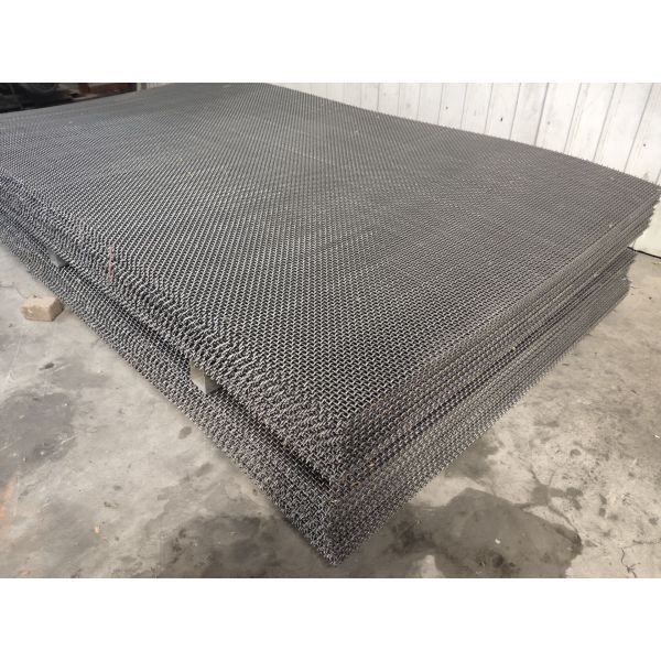 0.7 - 20mm 45# Medium Carbon Steel Gi Crimped Wire Mesh