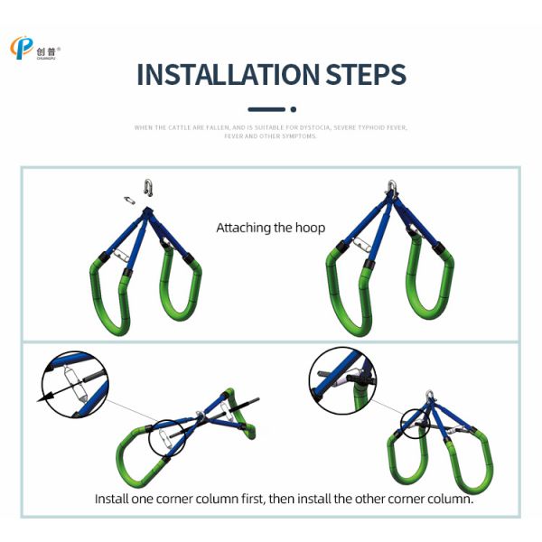 High Strength Steel 9.2kg Cow Hip Lifter For Cattle
