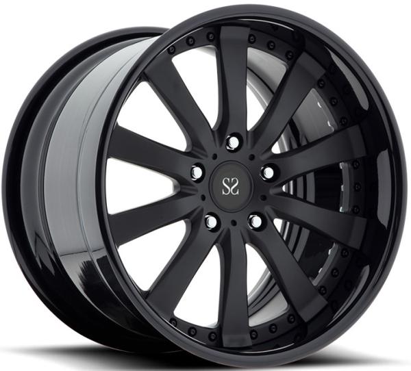 20 21 22 Inch Ferrari 2 Piece Forged Wheels Black Pcd 5x112 5 Holes