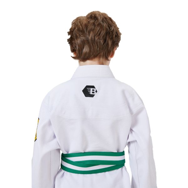 Digital Print 100% Cotton Jiu Jitsu Belts 240gsm Fabric Weight For Kids Training Judo