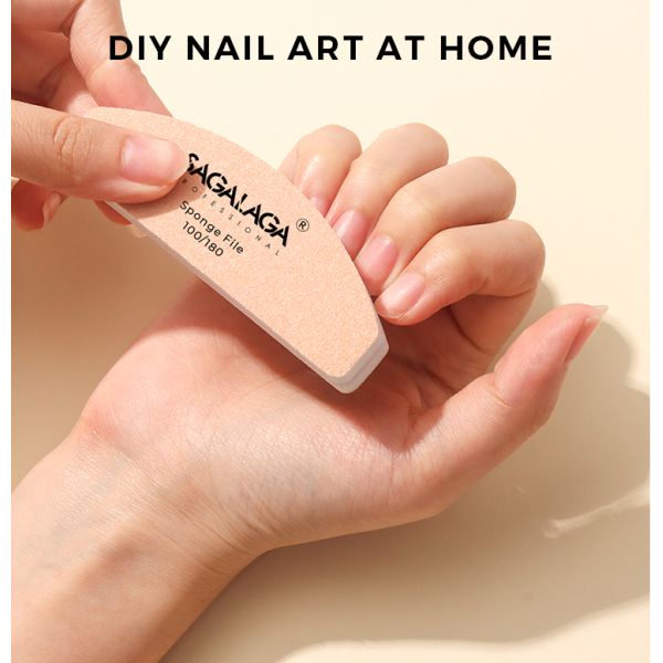 Mini Nail Buffer File 100/180/200/240 Grit Buffers for Nails Files 80/80 Care Tool Kit Professional Manicure Tools