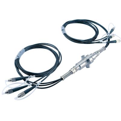 IP54 3 Way Fiber Optic Slip Rings Rotary Connector Broadband 50nm