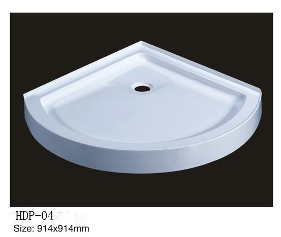 Acrylic shower tray, shower basin,acrylic shower base HDP-04