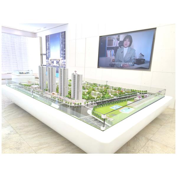 1:150 Building Architecture Models With Retail And Commercial Areas