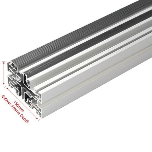 Herraje para puerta corredera preensamblado con marco de 150 mm de profundidad
