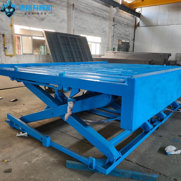 Stationary Hydraulic Electric 19ft Scissor Lift With Platform 2 Ton 220v
