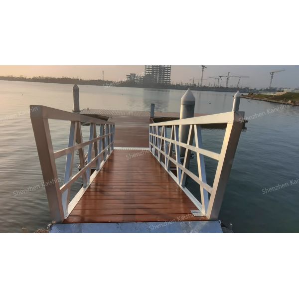 Специализированный алюминиевый сплав 6061 проход с UHMW роликами для яхты Марина Плавающий док понтон