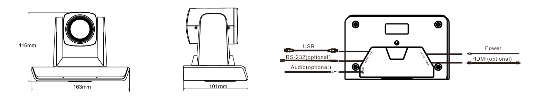 10X Optical Zoom USB Plug-and-play 1080p HD PTZ Conferencecam With Enhanced Pan / Tilt / Zoom