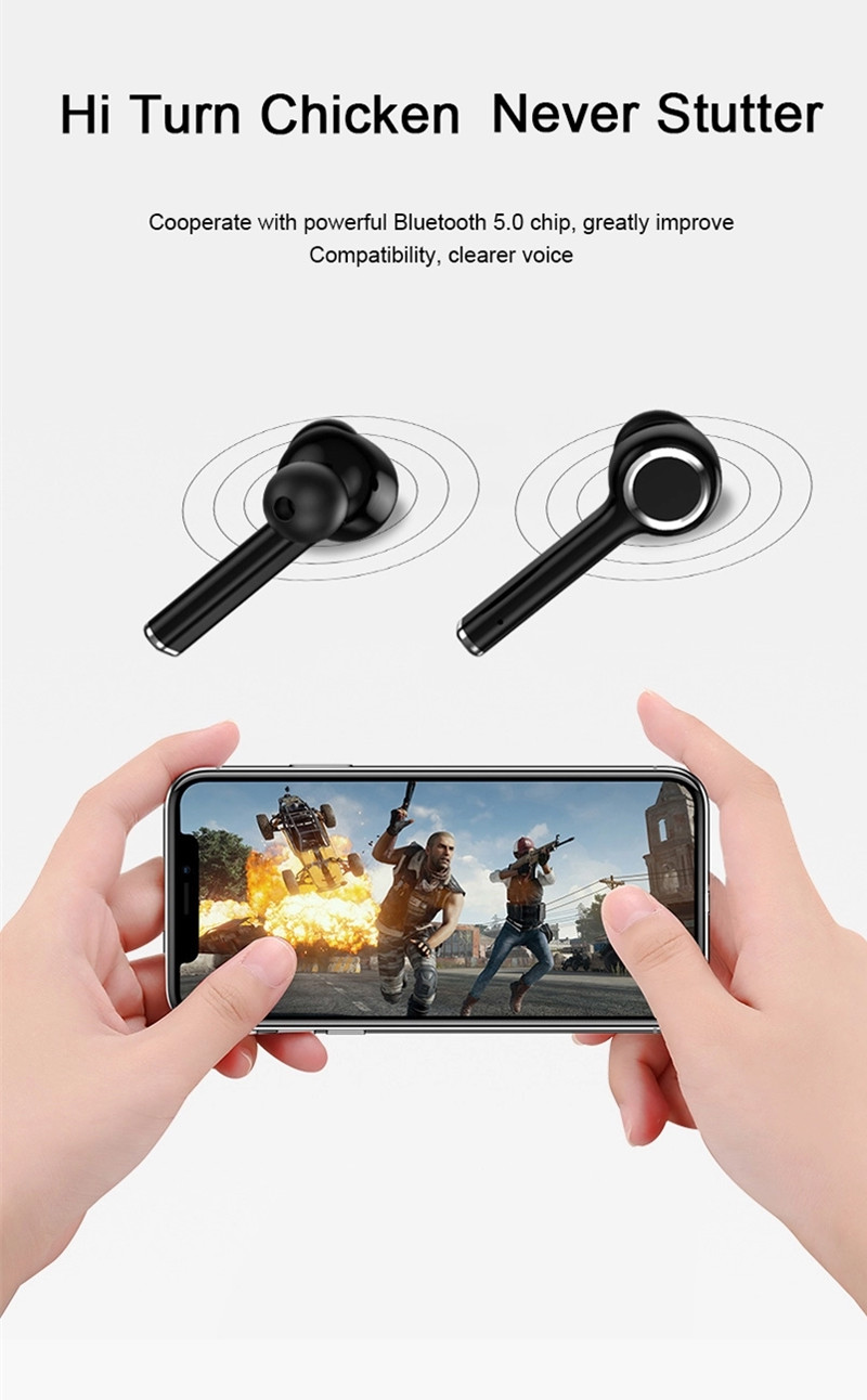 IPX4 Bluetooth 5,0 TWS истинное беспроводное Earbuds со строением - в Mic