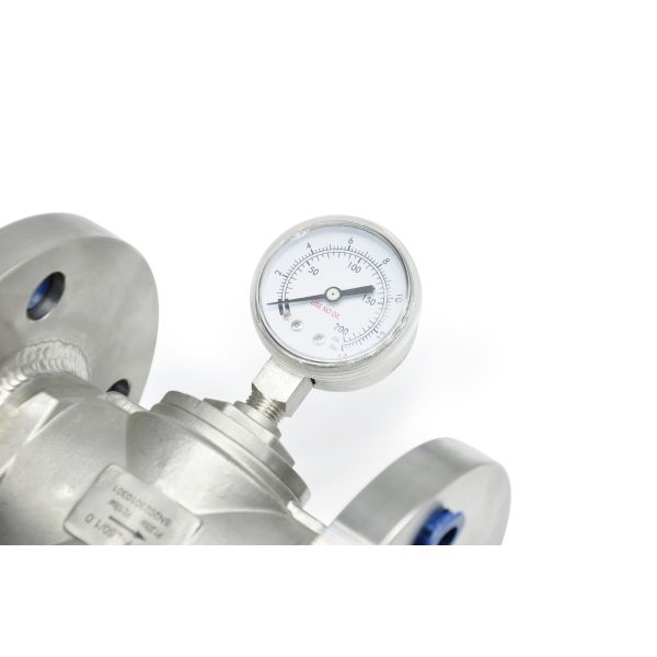 Flange Connection Fluid Pressure Regulator 200psi Stainless Steel 316L