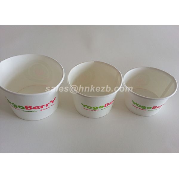 Small Paper Ice Cream Pint Containers / Custom Ice Cream Bowls 4oz 115ml