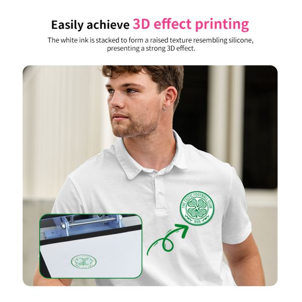 XP600 A3 Pet Film Printer UV Dtf Printer For 3D Puff TPU Sticker Cloth Garment Hoodies