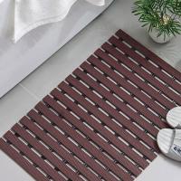 Dos capas de Brown del cuarto de baño de la estera anti 9*10 del piso resbaladizo