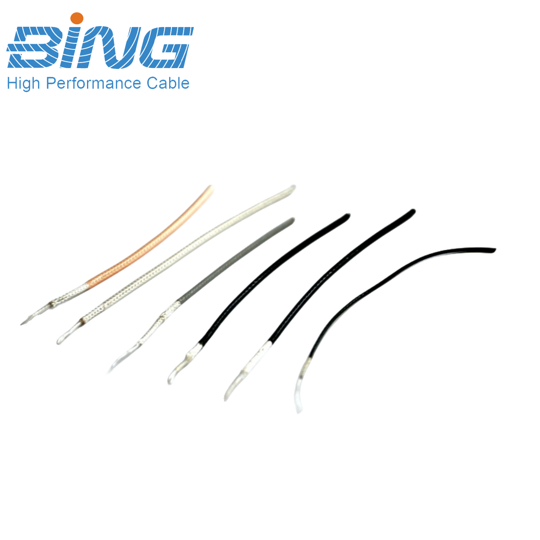 HRF0.75-WB 34 AGW Coax High Precision 50 Ohm PTFE Insulated Clear FEP Jacket for Medical Equipment
