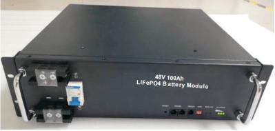 Bateria de lítio LiFEPO4 de alta capacidade de 48V100AH-3U para aplicação UPS