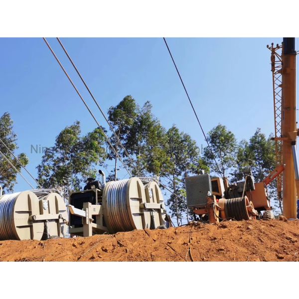 Equipamento de enrolamento de cabos Máquina de enrolamento de cabos hidráulicos para a construção de linhas de transmissão
