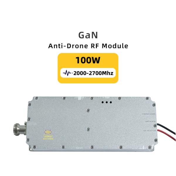 100W 2000-2700MHz Wideband GaN Anti-Drone Module Electric Bridge 2 Transistors with Isolator for FPV Anti Drone System C-Uas Mavic 3 Autel Fpv Ua Poland RF Module