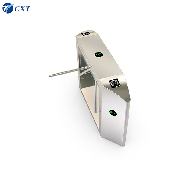 Intelligent Automatic Tripod Turnstile Gate with RS485 Communication 20-30 Persons/Minute 1500x280x980mm
