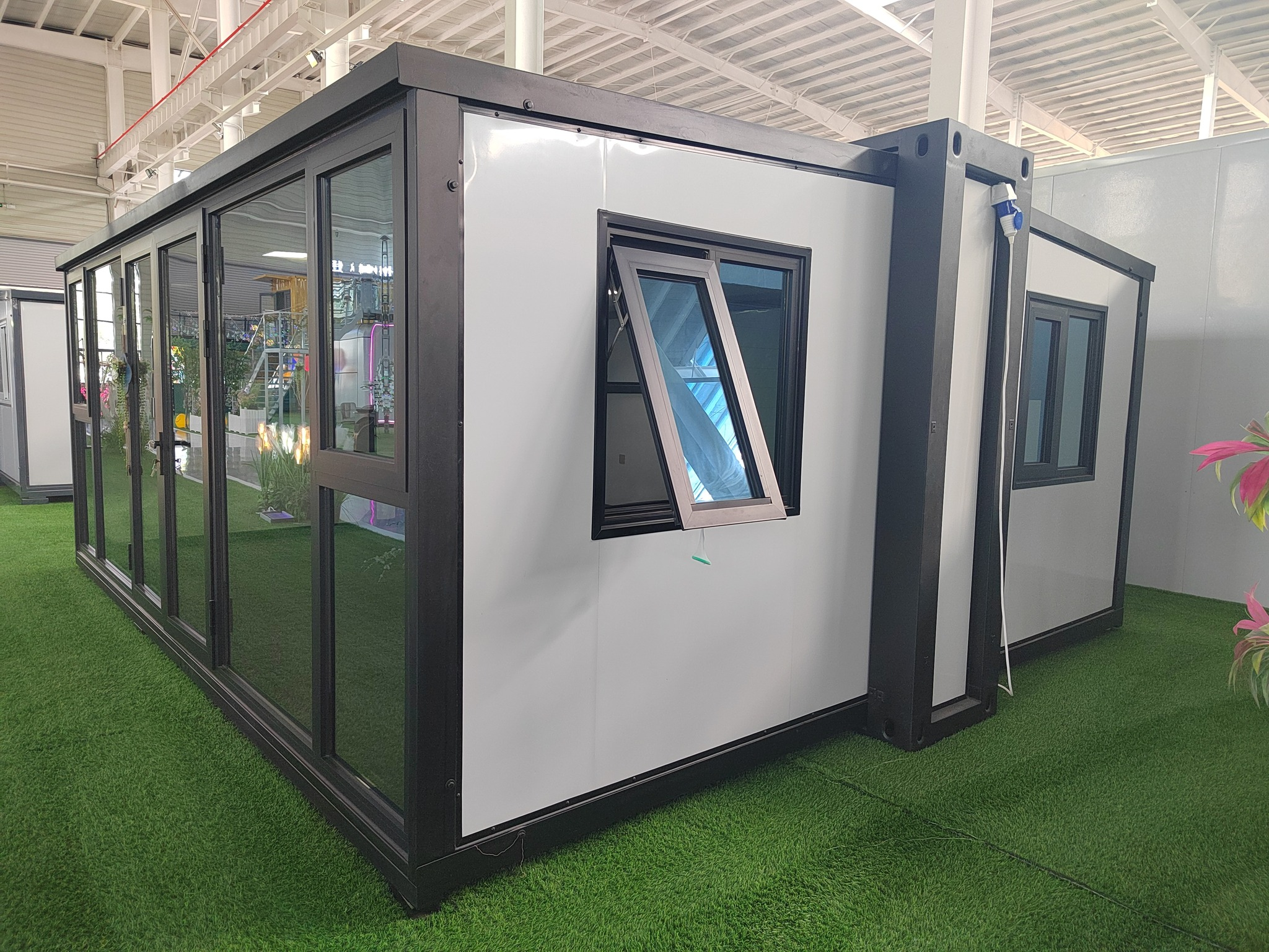Expandable Prefab Home with 5900×4800×2480mm Dimensions, 27.5 ㎡ Floor Area, and 2 KN/m2 Floor Loading