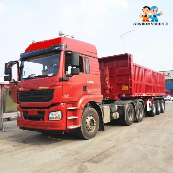 3 dos eixos 50T da descarga pedras ou suportes resistentes do transporte do reboque semi