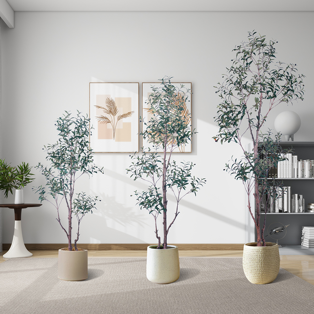 Wholesale Premium Artificial Olive Tree - UV Resistant Real Touch Leaves in 5FT 6FT 7FT for Hotel Lobby & Office Decor