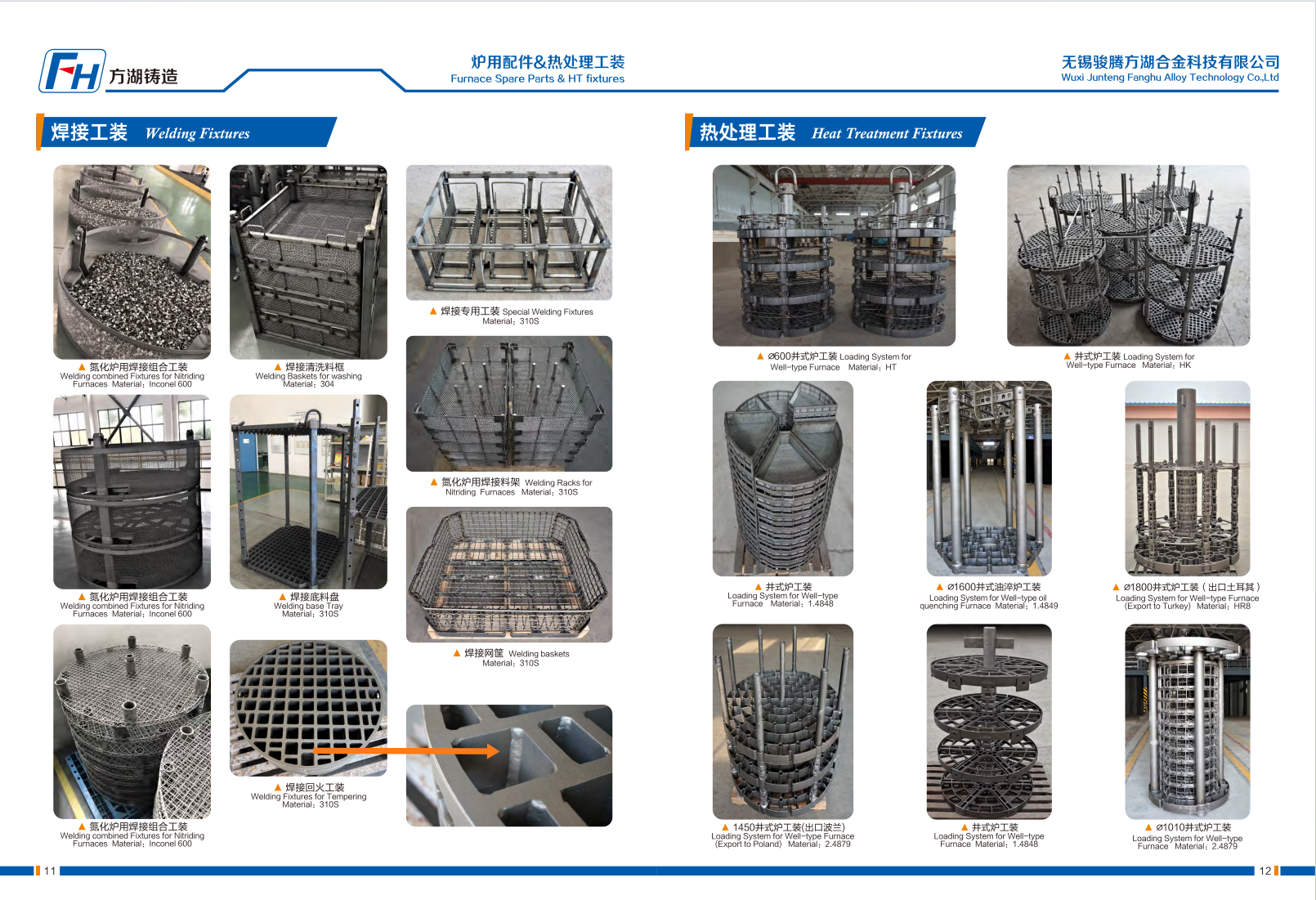 High-Temperature 1.4852 Alloy Pit Furnace Fixtures for Industrial Manufacturing | FH®