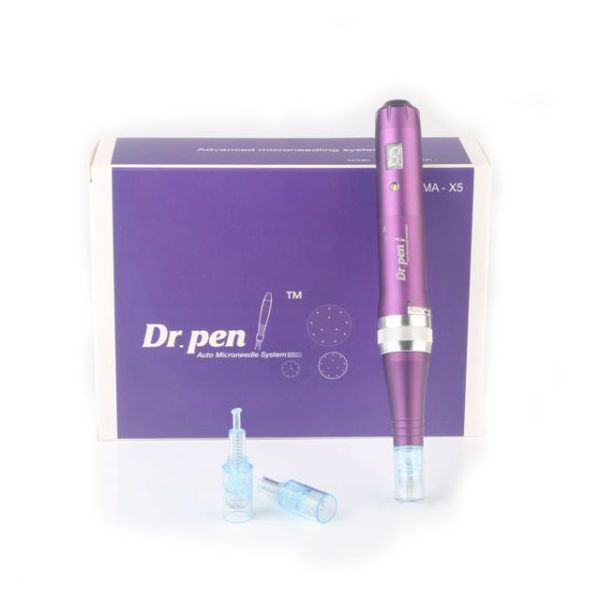 X5 Electric Derma Pen Stamp 9/12/36/42/Nano Needle Cartridges for Neck/Throat Target Area