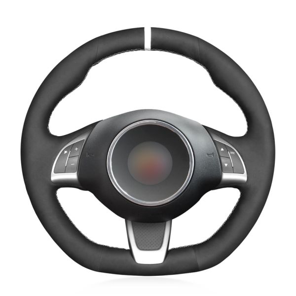 MEWANT Interior Car Accessories For Fiat Abarth 500 500C 595 595C Fiat 500 500C Luxury Steering Wheel Cover Suede For Cars
