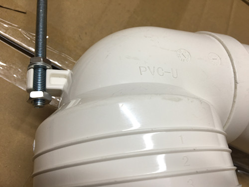 Manual Installation Toilet Drain Pipe Anti - Chemical Media With 9 Grid Cutting Assembly