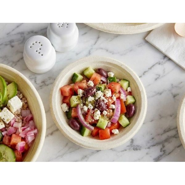 6 Inch Biodegradable Sugarcane Bagasse Plates For Delivery Corporate Catering