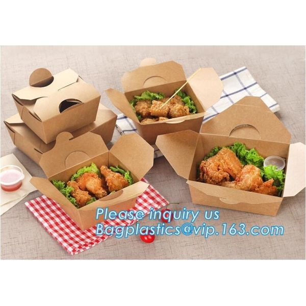 Disposable brown kraft paper boat paper food tray,Latest design food grade cardboard food fold paper boat trays bagease