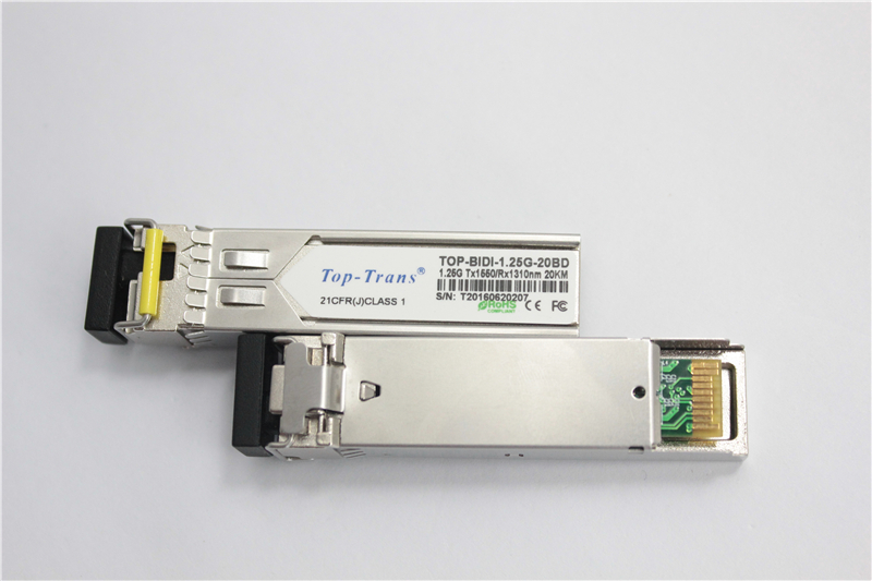 Приемопередатчик 25Km Toptrans BIDI 1.25G 1310nm 1550nm SFP оптически