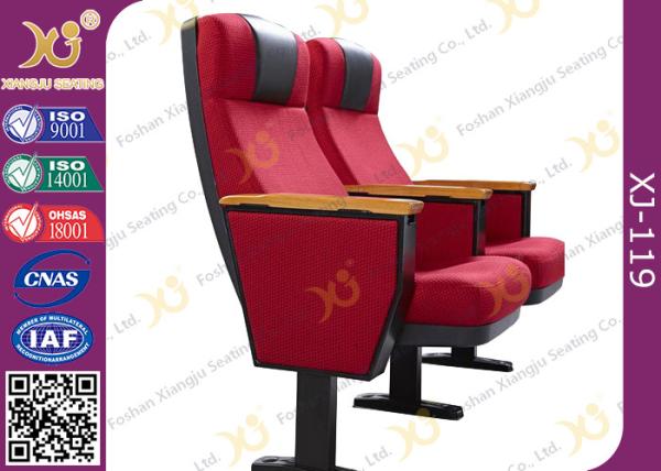 Full Upholstered Metal Framework Auditorium Chairs , Conference Room Seating