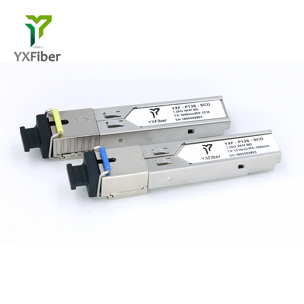 1000base модуль приемопередатчика SC DDM волокна wdm Sfp 3km 1310nm/1550nm SMF оптический