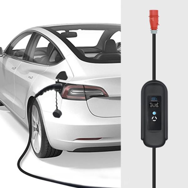 13A 3 Phase Car EV Charger IEC 62196 10A  Level 2 Electric Vehicle 1415V
