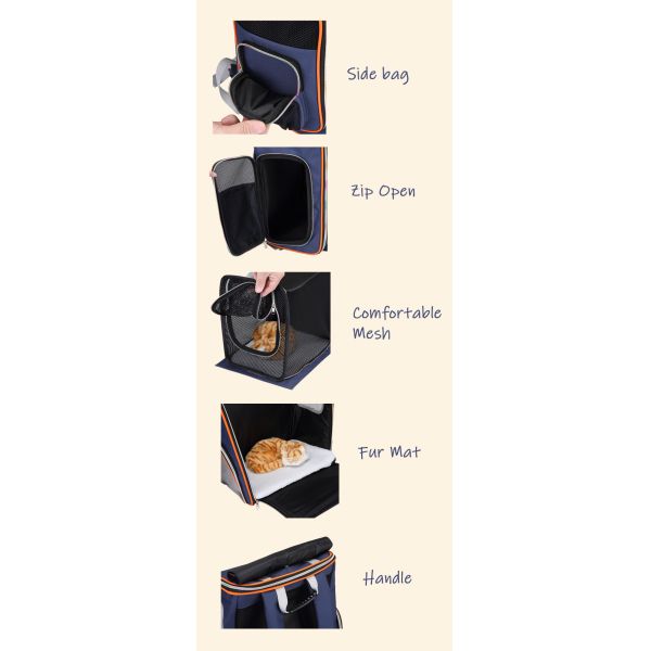 Многофункциональное портативной складной сумки щенка несущей перемещения любимца нейлона расширяемое